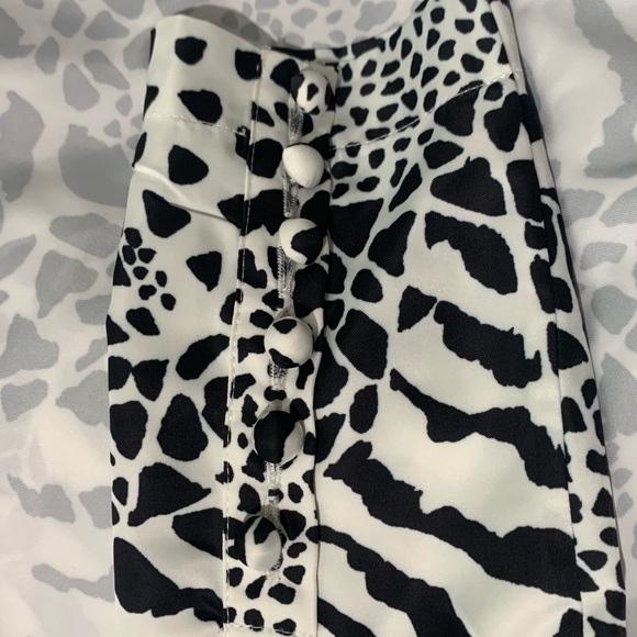ROTATE by Birger Christensen Tara Taffeta zebra-print minidress - Picture 9 of 13